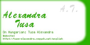 alexandra tusa business card